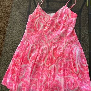 Lilly Pulitzer Swirl Dress shorts underneath